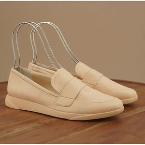 Franco Sarto Womens Agnes Loafers Slip On Shoes Light Peach Pink Leather Sz 7M